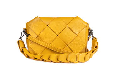 IL Giglio Mustard Woven Handbag
