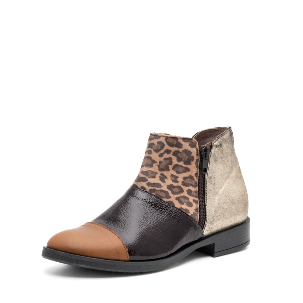 BRIGIDA Multi Coloured Double Zip Ankle Boots – cherri bellini