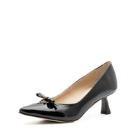 FRAN Patent Kitten Heels Pumps