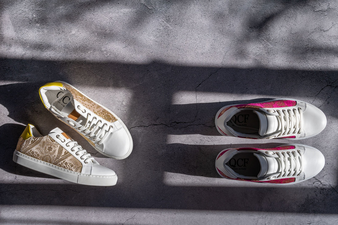 ALICE Yellow and Gold Sneakers