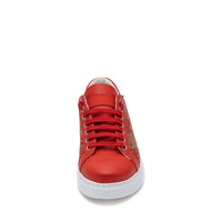 ALICE Red and Gold Platform Sneakers