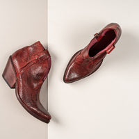 RYDER Keep Red Ankle Cowboy Boots