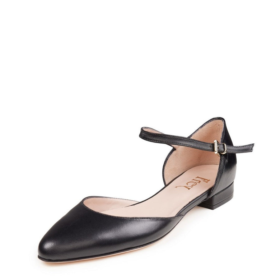 HOPLA Pascucci Flat Mary-Jane in Black